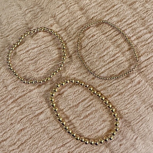 18k Gold Filled Beaded Bracelet - Picture 2 of 2